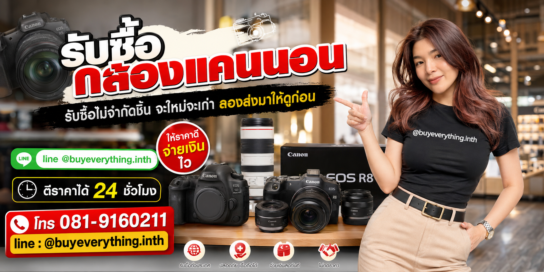 รับซื้อกล้องแคนนอนโดย buyeverything.in.th