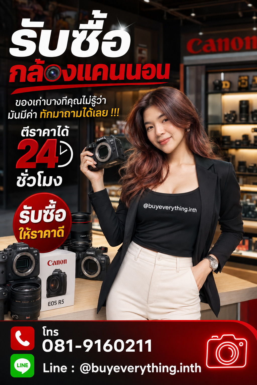 รับซื้อกล้องแคนนอน เก่า มือสอง เสีย ใช้ไม่ได้