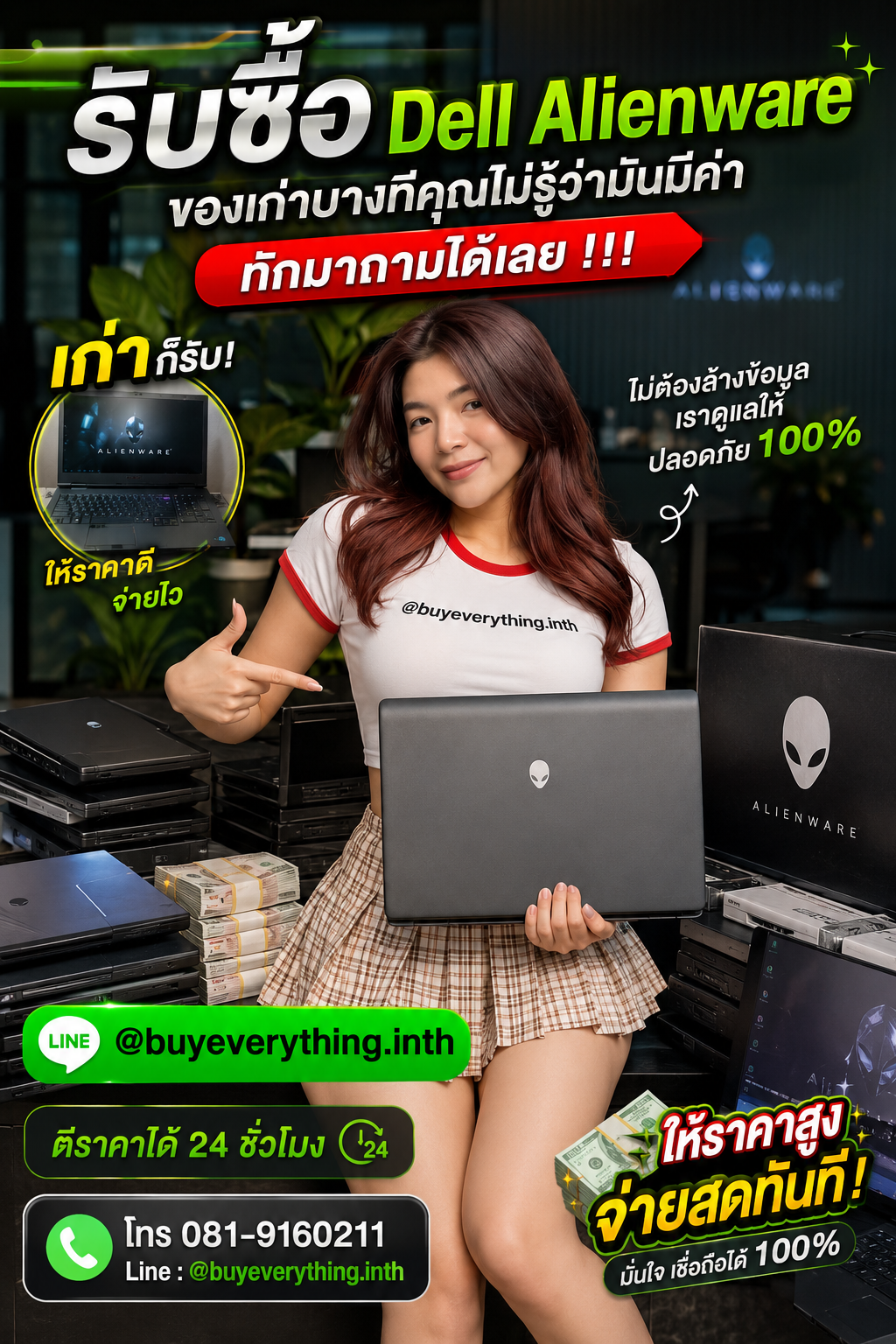 รับซื้อ Dell Alienware เก่า มือสอง เสีย ใช้ไม่ได้