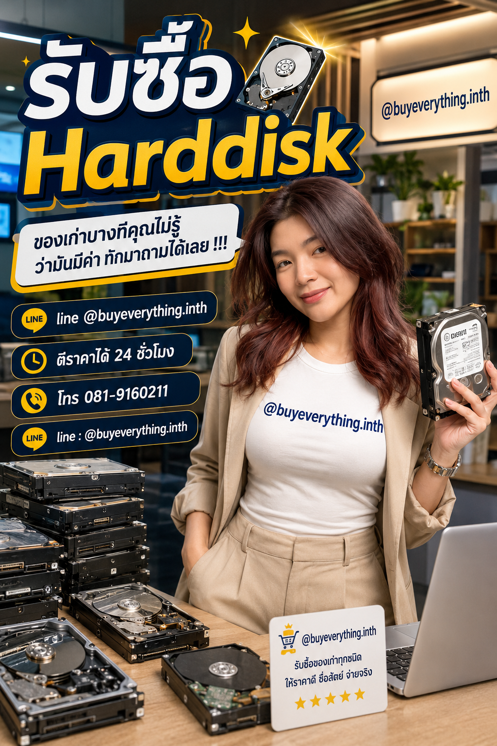 รับซื้อHarddisk เก่า มือสอง เสีย ใช้ไม่ได้
