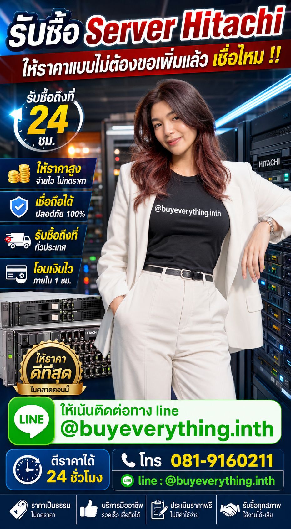 รับซื้อ Server Hitachi ให้ราคาดี buyeverything.in.th Line @buyeverything.inth