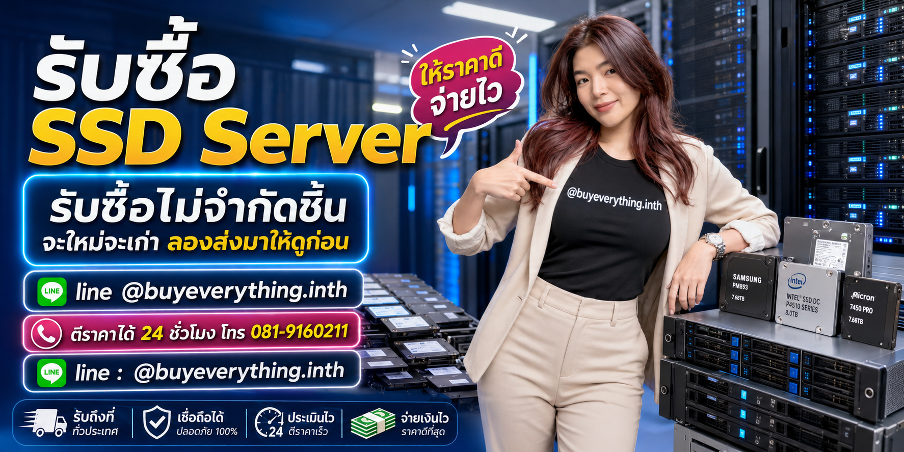 รับซื้อสินค้าและอุปกรณ์ Server และ Data Centerโดย buyeverything.in.th